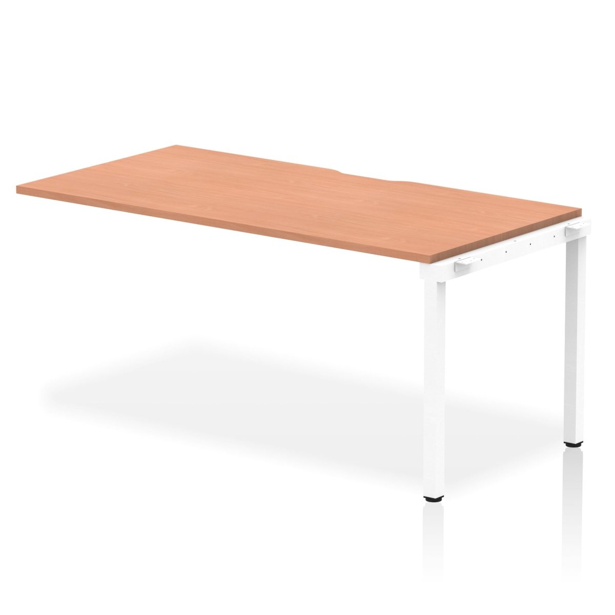 Office furniture evolve-plus-single-row-extension-desk Dynamic  Beech 140  Wide White Wide