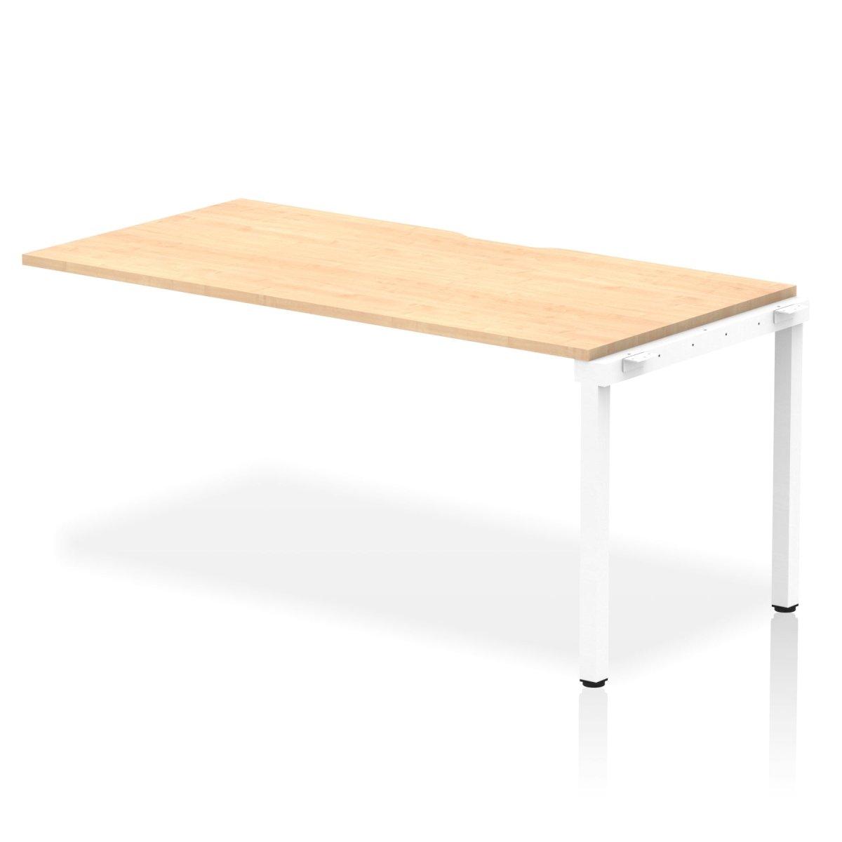 Office furniture evolve-plus-single-row-extension-desk Dynamic  Maple 140  Wide White Wide