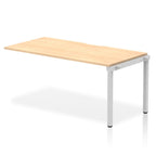 Office furniture evolve-plus-single-row-extension-desk Dynamic  Maple 140  Wide Silver Wide