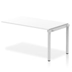 Office furniture evolve-plus-single-row-extension-desk Dynamic  White 120  Wide Silver Wide