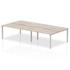 Office furniture evolve-plus-b2b-desk-4-person Dynamic  Grey Oak 140 Wide