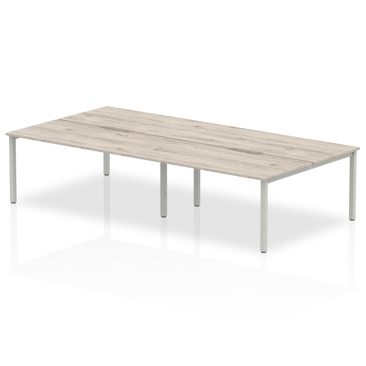Office furniture evolve-plus-b2b-desk-4-person Dynamic  Grey Oak 140 Wide