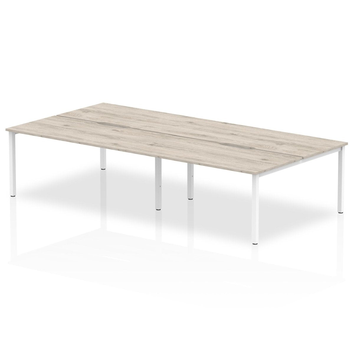 Office furniture evolve-plus-b2b-desk-4-person Dynamic  Grey Oak 140 Wide