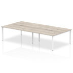 Office furniture evolve-plus-b2b-desk-4-person Dynamic  Grey Oak 160 Wide