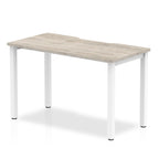 Office furniture evolve-plus-single-starter-desk Dynamic  Grey Oak 120  Wide White Wide