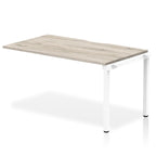 Office furniture evolve-plus-single-row-extension-desk Dynamic  Grey Oak 120  Wide White Wide