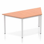 Office Table Impulse Trapezium Box Frame Leg by Dynamic Beech 160 Wide 