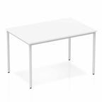Office furniture impulse-straight-table-box-frame-leg Dynamic  White 120 Wide 