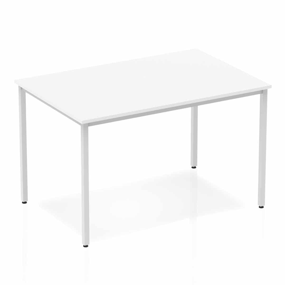 Office furniture impulse-straight-table-box-frame-leg Dynamic  White 120 Wide 