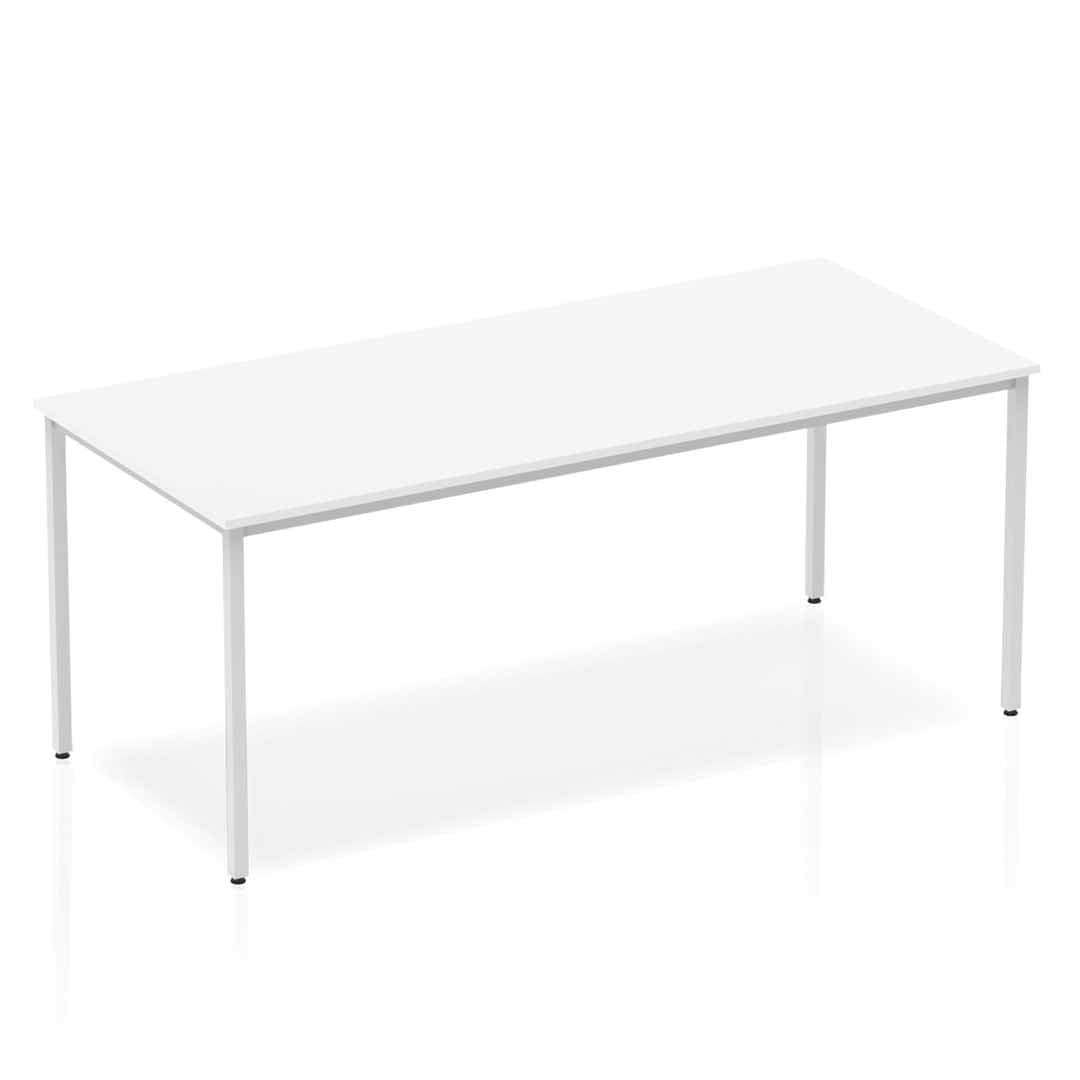 Office furniture impulse-straight-table-box-frame-leg Dynamic  White 180 Wide 