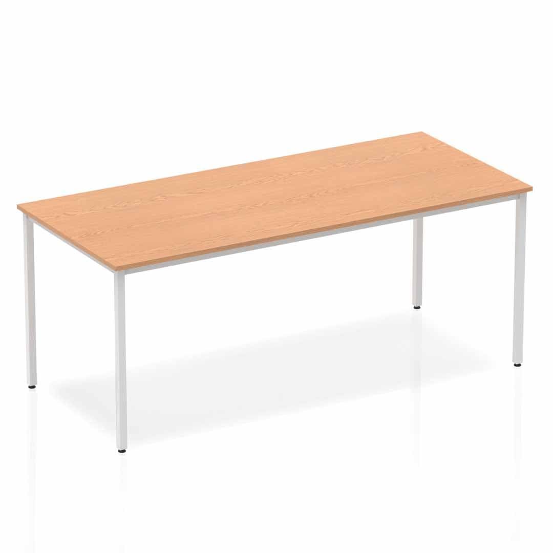 Office furniture impulse-straight-table-box-frame-leg Dynamic  Oak 180 Wide 