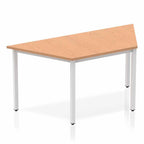 Office furniture impulse-trapezium-table-box-frame-leg Dynamic  Oak 160 Wide 