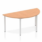 Office furniture impulse-semi-circle-table-box-frame-leg Dynamic  Oak 160 Wide 