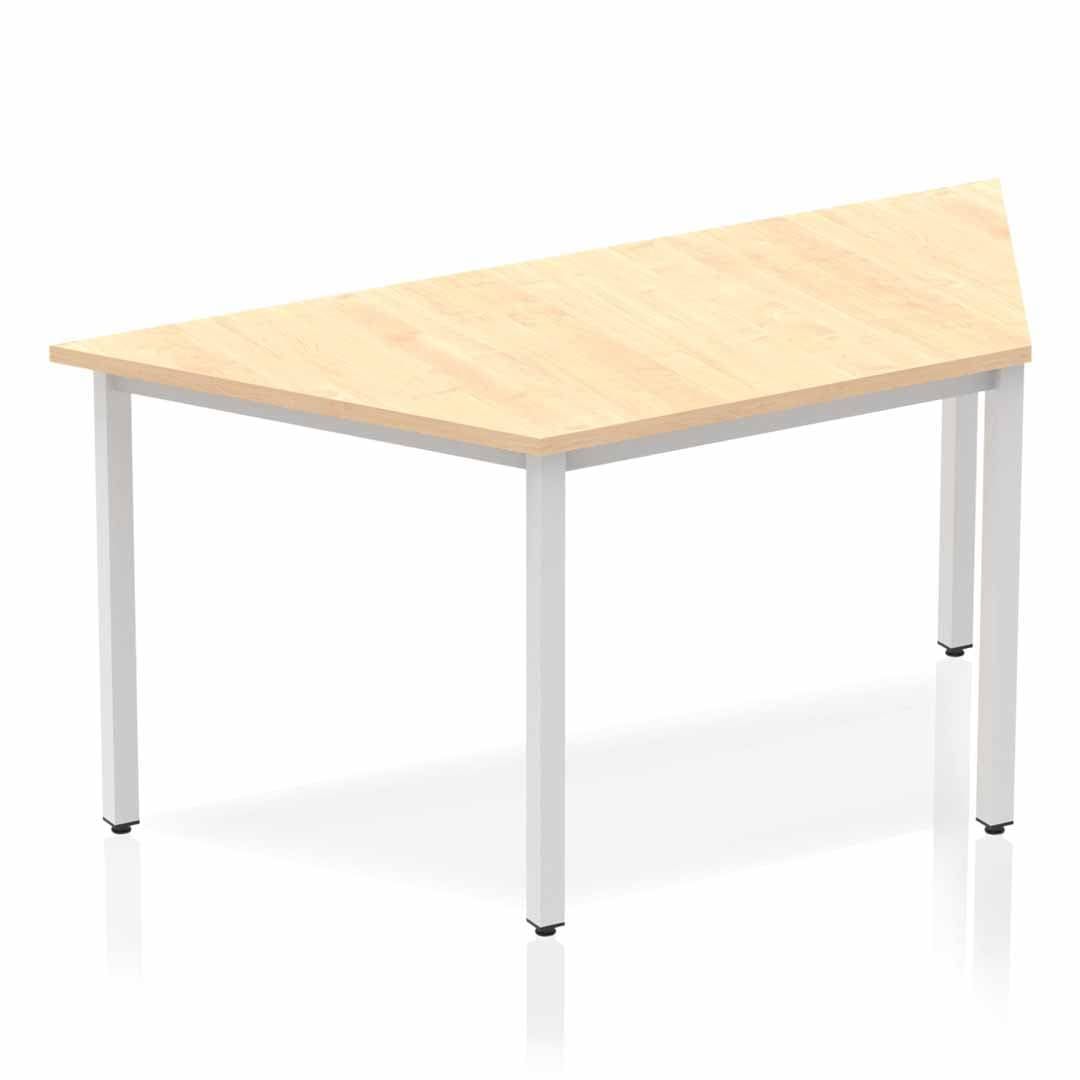 Office furniture impulse-trapezium-table-box-frame-leg Dynamic  Maple 160 Wide 