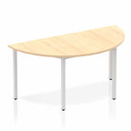 Office furniture impulse-semi-circle-table-box-frame-leg Dynamic  Maple 160 Wide 