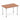 Office furniture impulse-120cm-straight-table-with-post-leg Dynamic  Walnut Desk  SilverLeg