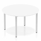 Office furniture impulse-circle-table-with-box-frame-leg Dynamic  White 120 Wide
