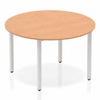 Office furniture impulse-circle-table-with-box-frame-leg Dynamic  Oak 120 Wide