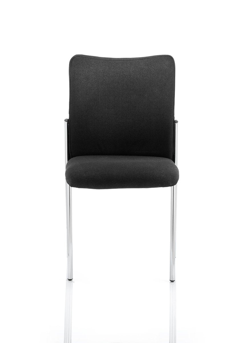 Office furniture academy-visitor-chair Dynamic  Bespoke Bergamot Cherry  With Arms Black Nylon