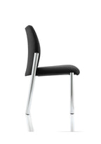 Office furniture academy-visitor-chair Dynamic  Bespoke Senna Yellow  With Arms Black Nylon