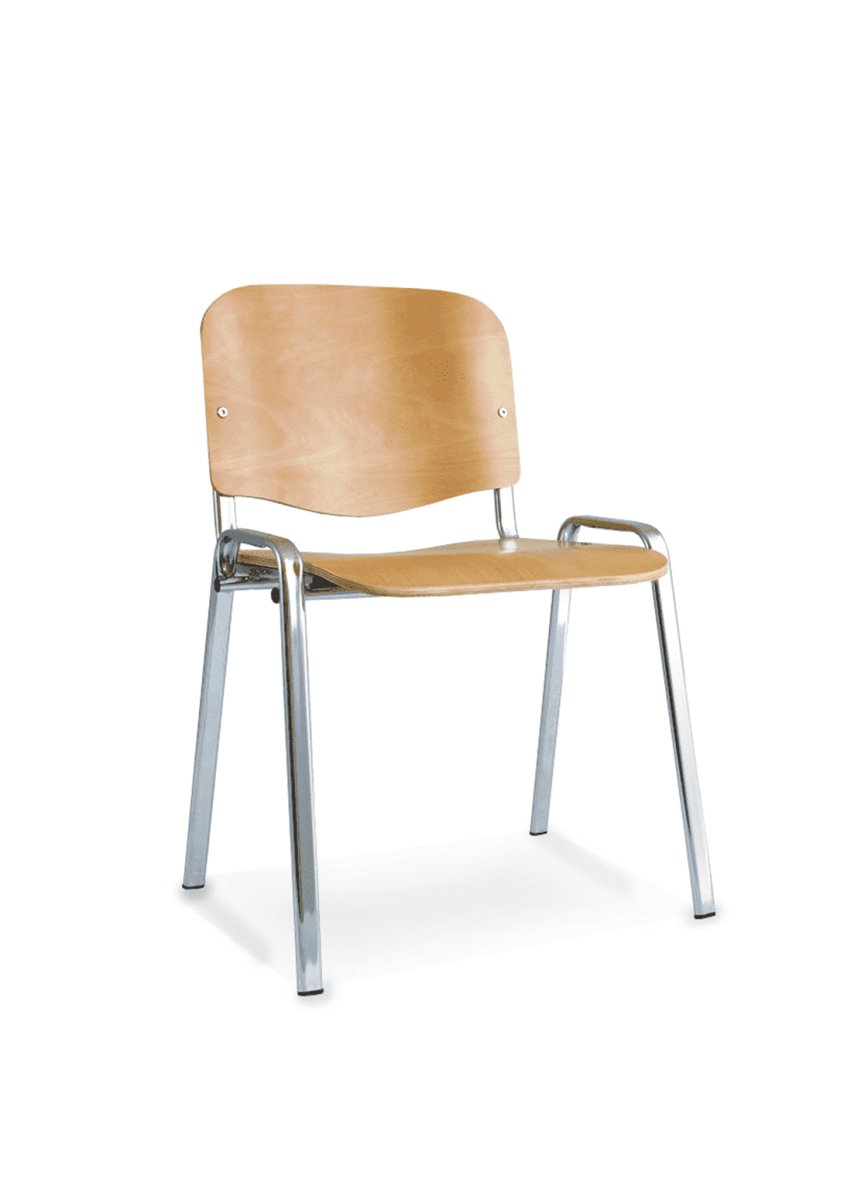 Office furniture iso-stacking-chair Dynamic  Bespoke Senna Yellow Colour Black 