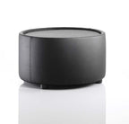 Office furniture neo-round-table Dynamic  Black Leather   