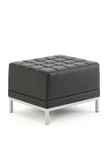 Office Infinity Modular Cube Chair  Colour Black Soft Bonded Leather 