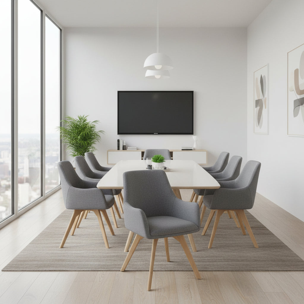 Office furniture carmen-wooden-leg-chair Dynamic   Colour Bespoke Quench 