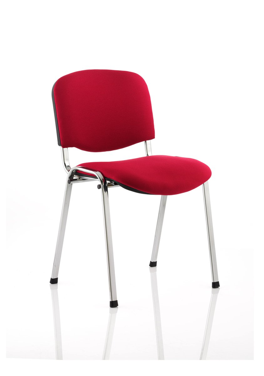 Office furniture iso-stacking-chair Dynamic  Blue Colour Chrome 