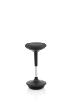 Office Sitall Deluxe Posture Stool Black Fabric   That’s My Office Furniture, 360 Degree View storage, desk, chair
