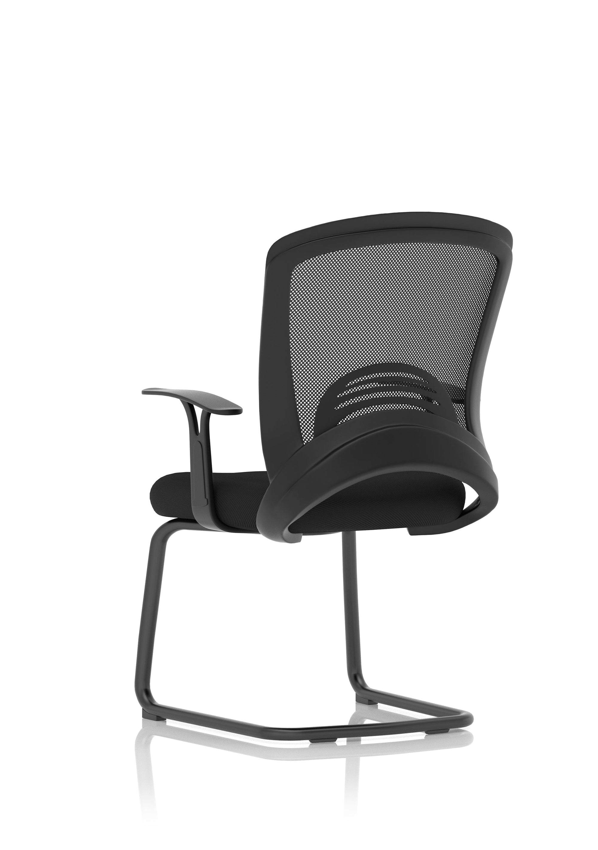 Office furniture astro-visitor-cantilever-leg-mesh-chair Dynamic   Colour Bespoke Myrrh Green 