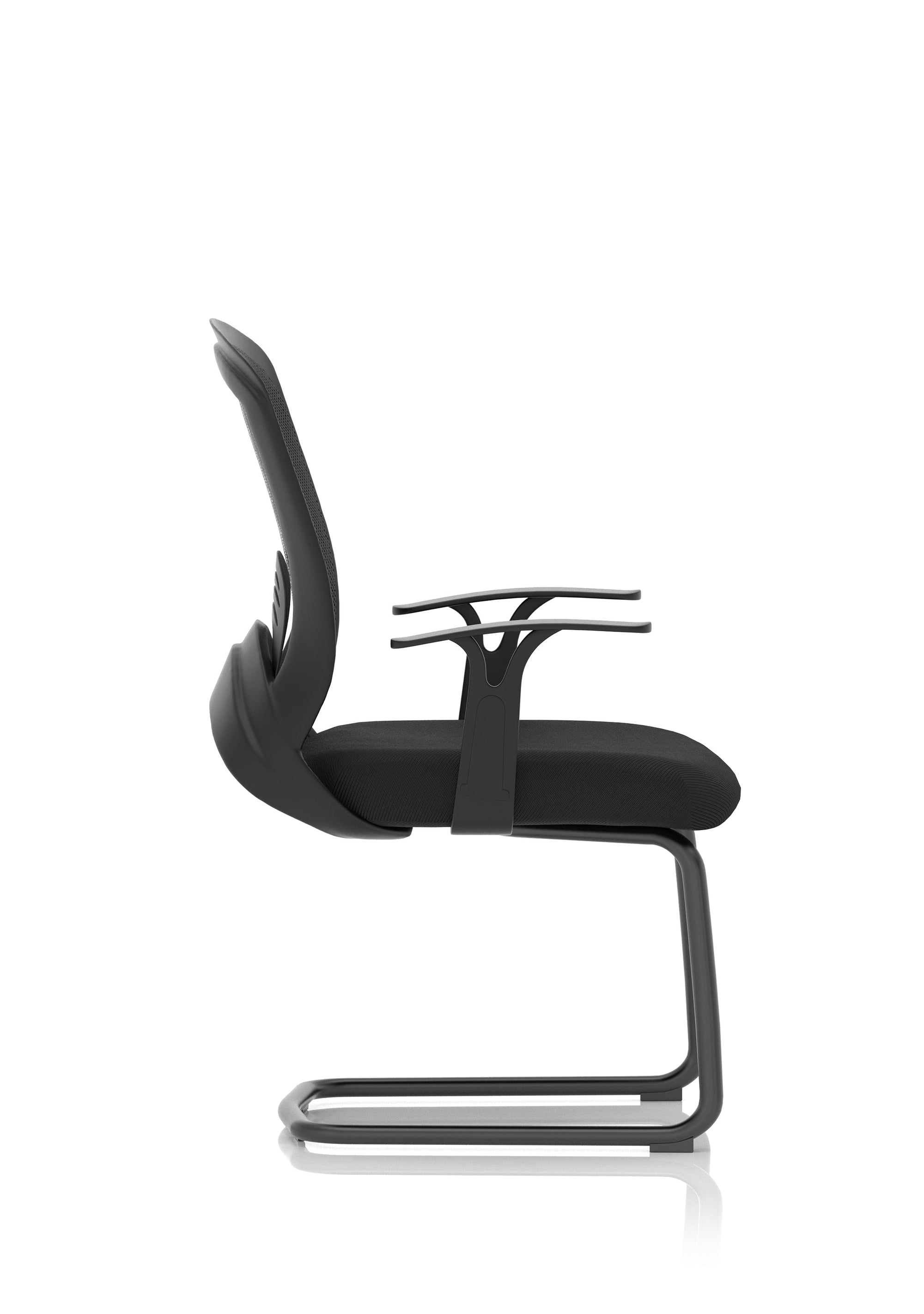 Office furniture astro-visitor-cantilever-leg-mesh-chair Dynamic   Colour Bespoke Tabasco Orange 