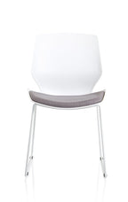 Office furniture florence-sled-white-frame-fabric-seat-visitor-chair Dynamic   Colour Bespoke Begamot Cherry
