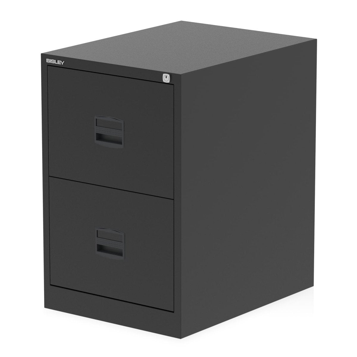 Filing Cabinet Bisley Qube locking cabinet  BlackThat’s My Office Furniture, 360 Degree View storage, desk, chair