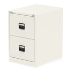 Filing Cabinet 2 3 or 4 Drawers in 3 colours by Bisley Qube Chalk White