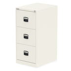 Filing Cabinet 2 3 or 4 Drawers in 3 colours by Bisley Qube Chalk White