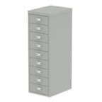 Multidrawer (9 or 10 Drawers) Qube by Bisley  Goose Grey