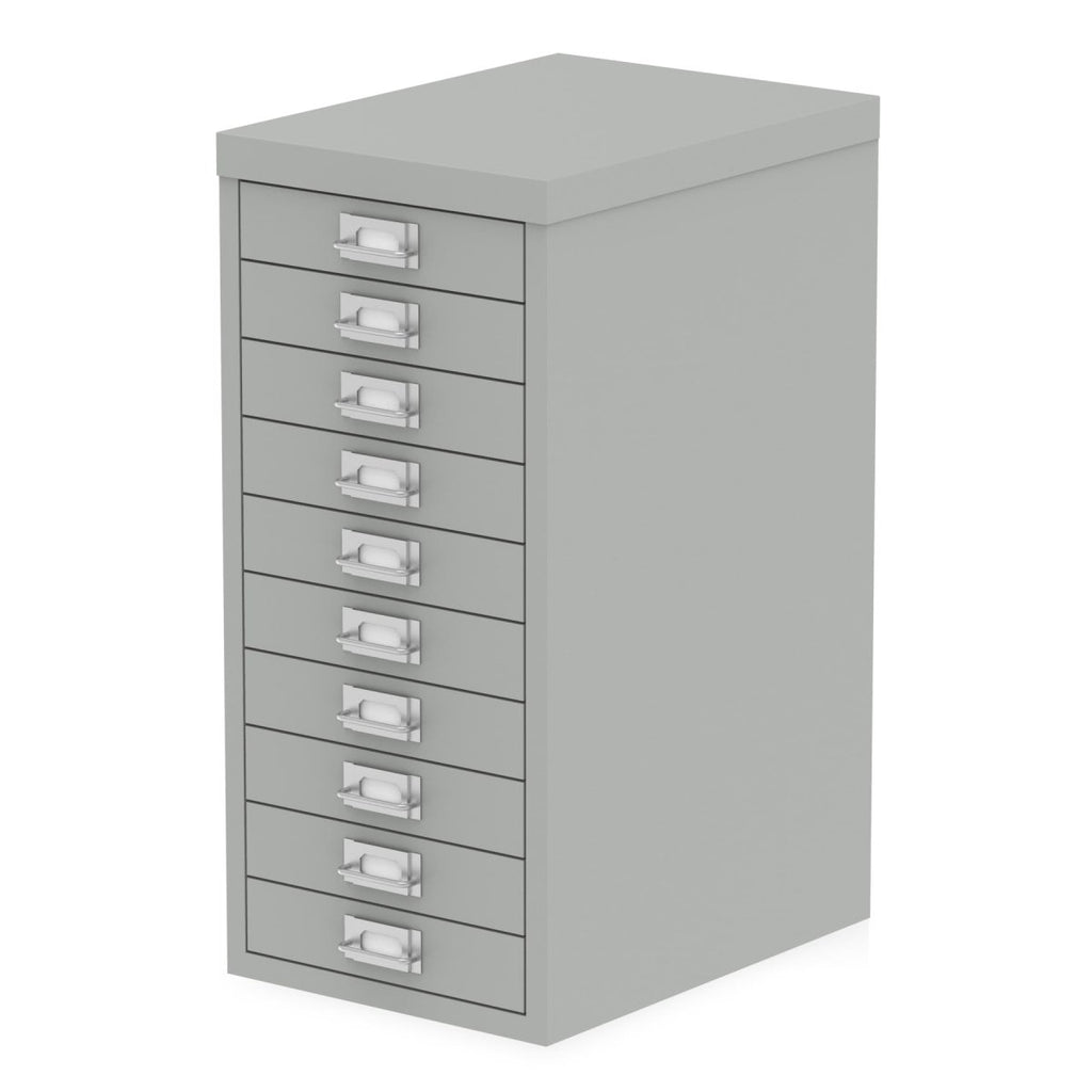 Multidrawer (9 or 10 Drawers) Qube by Bisley  Goose Grey