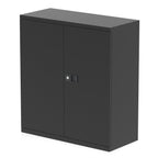 Office Stationery Cupboard Qube by Bisley  Tall or Low 3 Colours Black