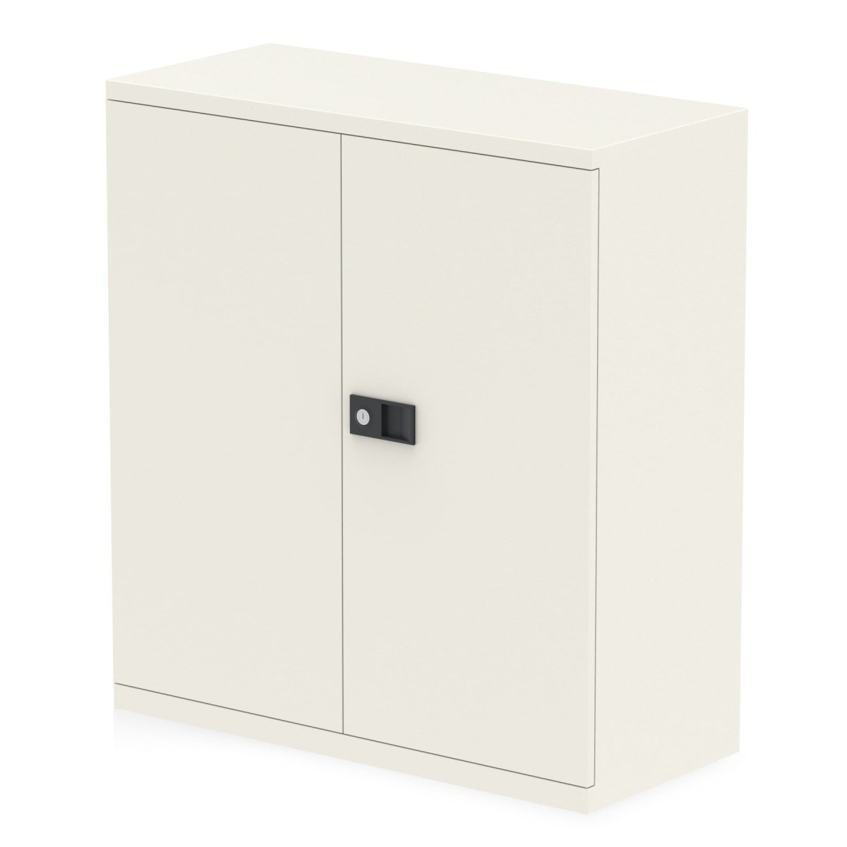 Office Stationery Cupboard Qube by Bisley  Tall or Low 3 Colours Chalk White