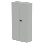 Office Stationery Cupboard Qube by Bisley  Tall or Low 3 Colours Goose Grey