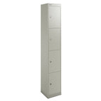 Office Locker (1 or 4 Doors, Standard or Slim) Qube by Bisley  4 Door