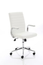 impulse-160mm-cantilever-straight-desk-with-mobile-pedestal-and-ezra-white-executive-chair Dynamic  White Colour White 