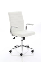 impulse-160mm-cantilever-straight-desk-with-mobile-pedestal-and-ezra-white-executive-chair Dynamic   Colour  