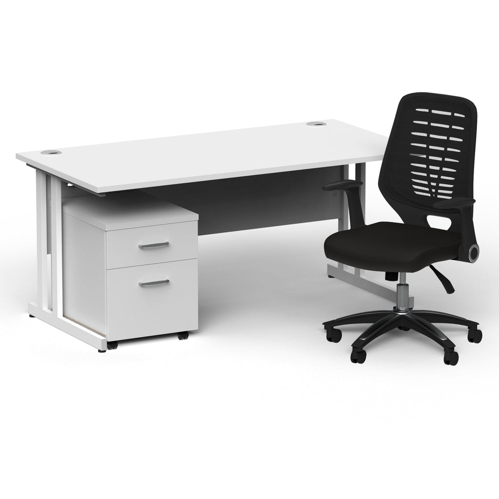 impulse-160mm-cantilever-straight-desk-with-mobile-pedestal-operator-chair Dynamic  White White 