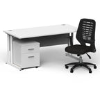 impulse-160mm-cantilever-straight-desk-with-mobile-pedestal-operator-chair Dynamic  White White 