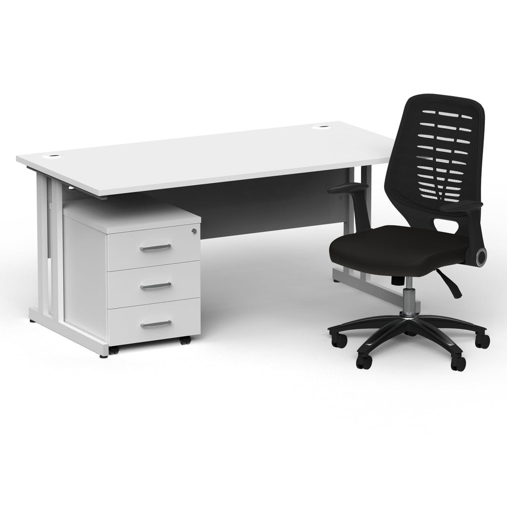 impulse-160mm-cantilever-straight-desk-with-mobile-pedestal-operator-chair Dynamic  White White 