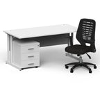 impulse-160mm-cantilever-straight-desk-with-mobile-pedestal-operator-chair Dynamic  White White 