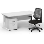 impulse-160mm-cantilever-straight-desk-with-mobile-pedestal-operator-chair Dynamic  White White 