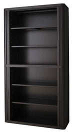 Colour Tambour Cupboard 200cm H with 4 shelves EOTAM2M TallPicture Tambour Cupboard